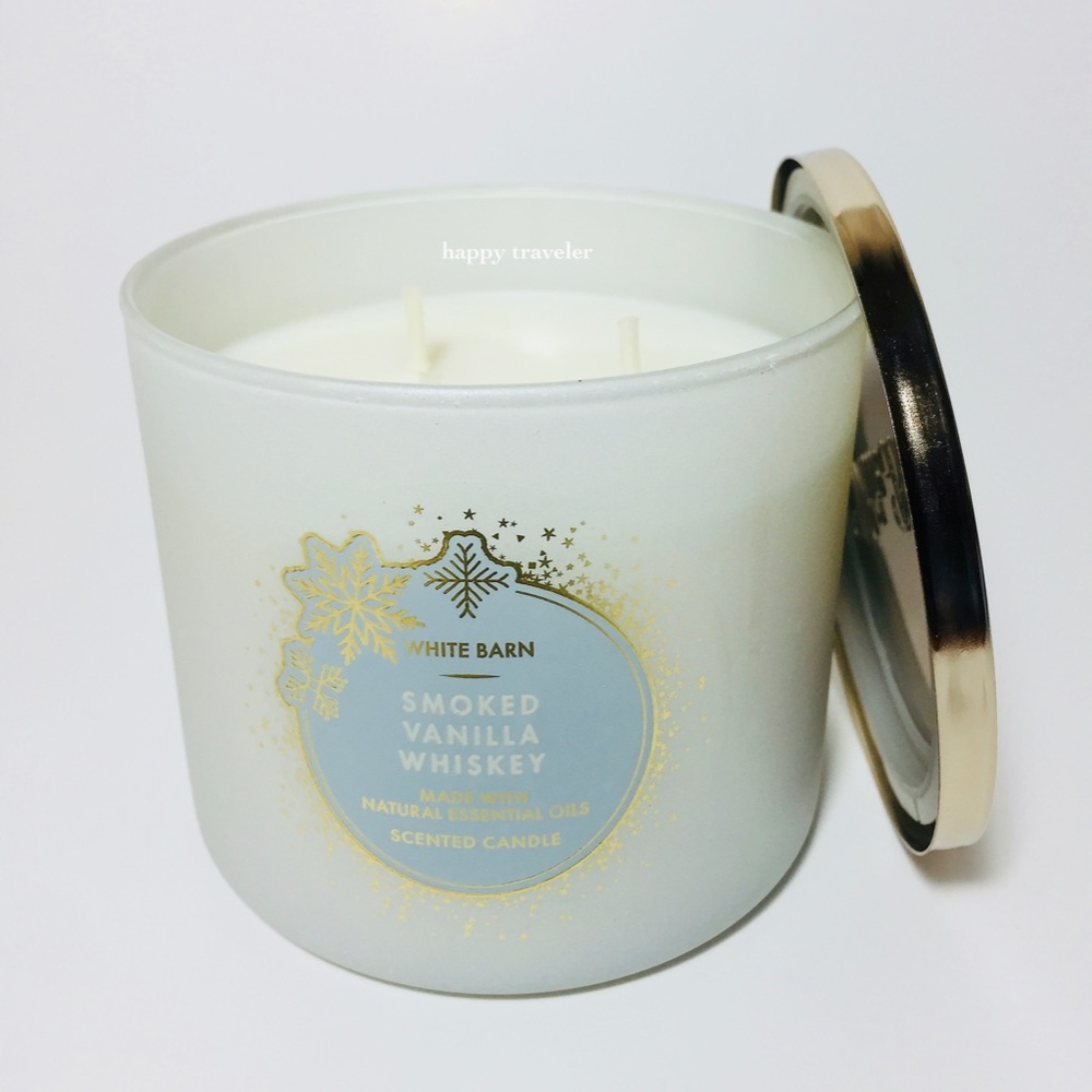 SMOKED VANILLA WHISKEY 3 Wick Candle - Picture 2 of 3